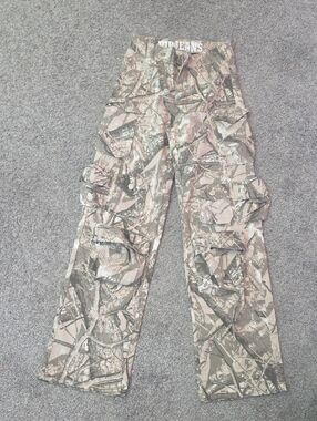 VIP Jeans Women's Camouflage Waistband Pants - Beige/Olive Camo